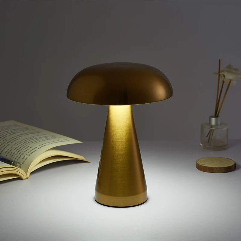 LED Mushroom Light with Battery Touch Dimmable USB Rechargeable for Dining Table Bedroom, Best Choice for Mother\'s Day Gifts