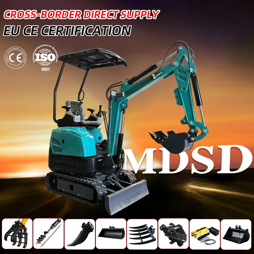 حفارة زراعية صغيرة 1.8 طن لحفارة زاحفة هيدروليكية كوبوتا متعددة الوظائف EURO 5 EPA حفار صغير تسليم سريع