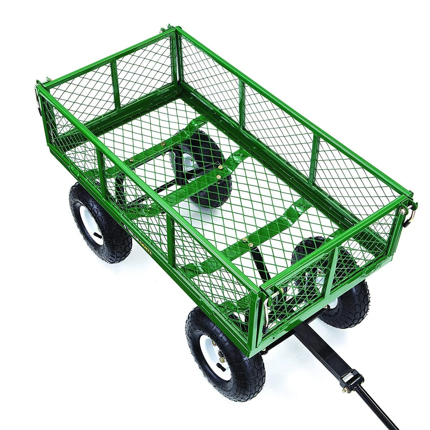 New High quality Stainless Steel material Garden Cart with Removable Sides, 400-lbs. Capacity, Green