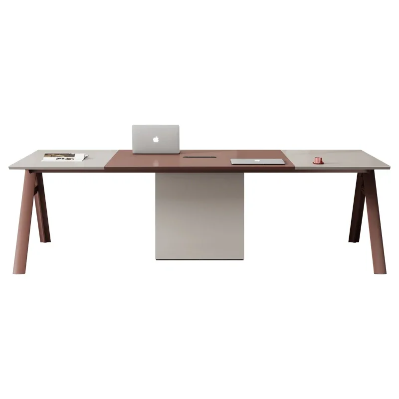 Fashion Modern Conference Long Table Meeting Conference Table 8 People Meeting Desk