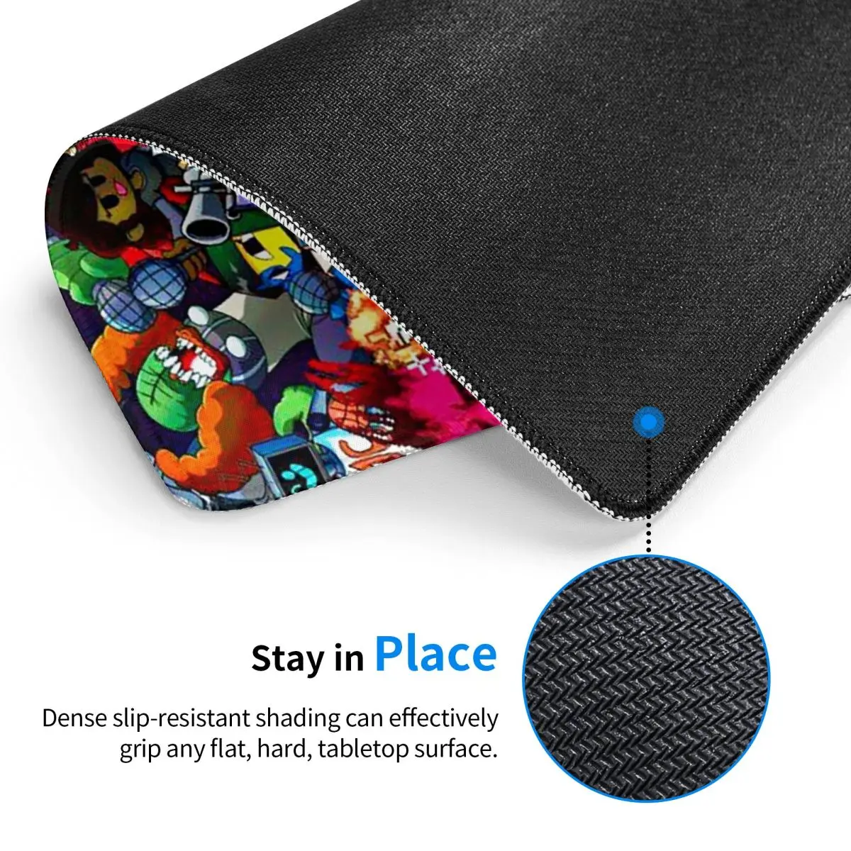 ليلة الجمعة Funkin شخصيات Fnf لعبة ماوس الوسادة الكمبيوتر لوحة المفاتيح ماوس حصيرة ألعاب الكمبيوتر المحمول حصيرة مكتب الجدول الحصير