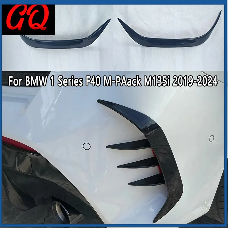 

For BMW 1Series F40 128ti M135i 128ti 118i 120d M-Sport 2019-2024 Car Rear Bumper Side Spoiler Splitter Canards Bodykit Trims
