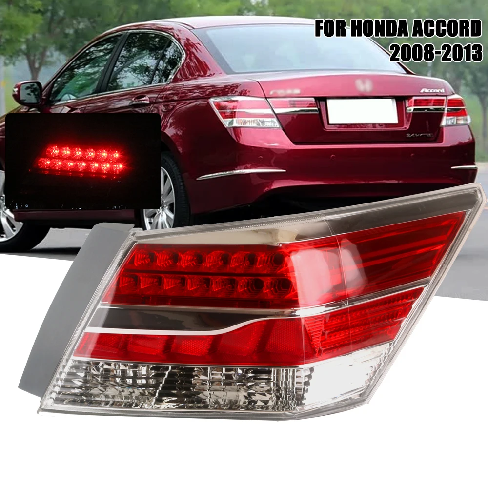 

LED Rear Tail Light For HONDA ACCORD 2008 2009 2010 2011 2012 2013 Car Signal Brake Lamp Bumper Warning Light