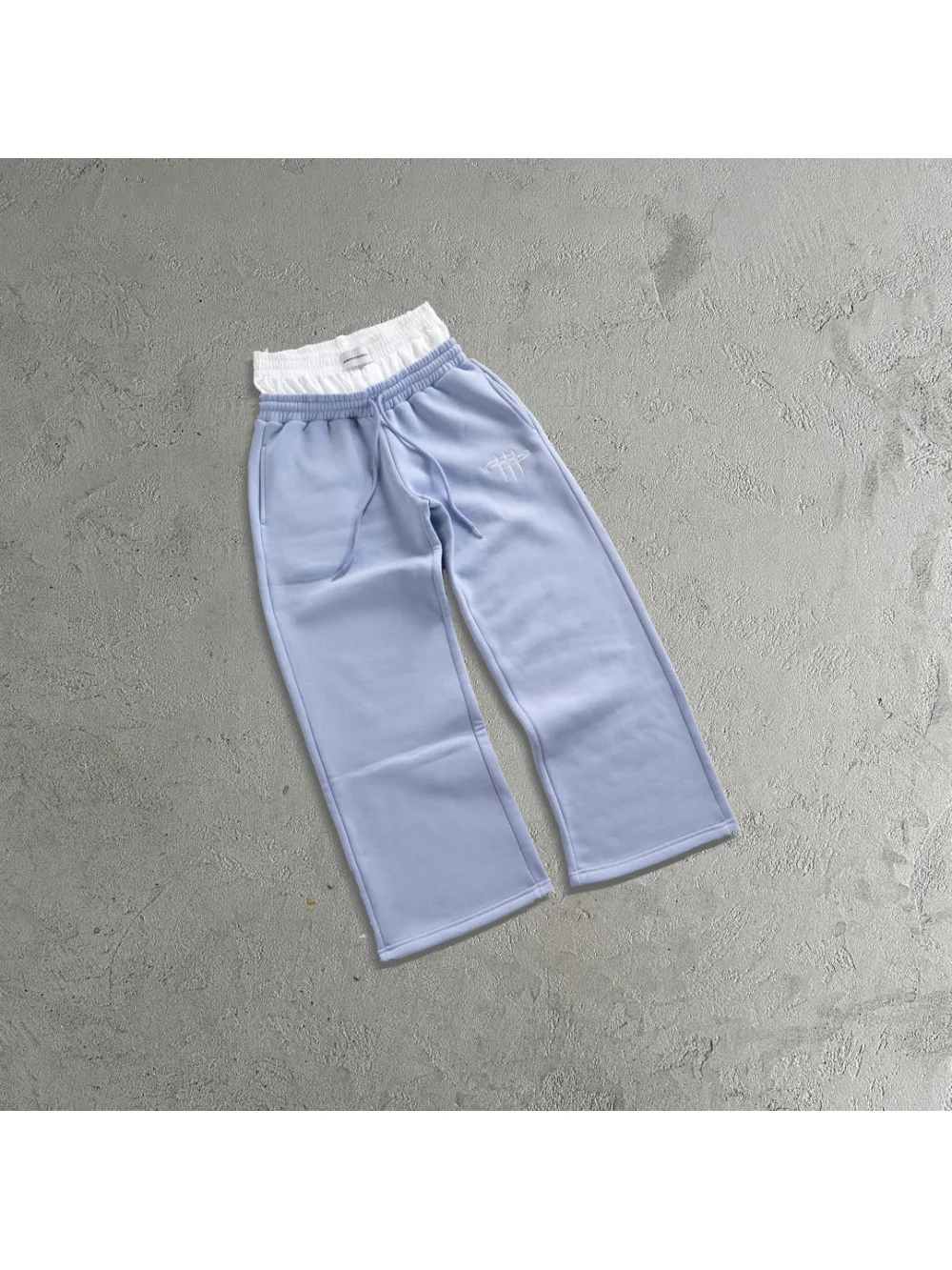 Pantaloni sportivi a doppia vita casual larghi hip-hop da strada retrò americani Pantaloni sportivi in due pezzi finti unisex