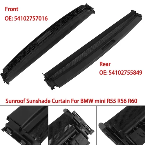 Cubierta de cortina parasol de techo solar para BMW mini R55 R56 R60 Cooper S One JCW 2007-2016 54102757016 54102755849 Interior panorámico del coche