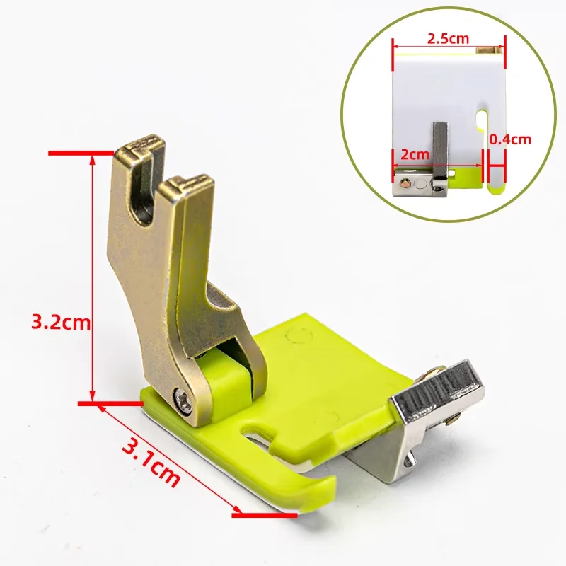 

T9-S Multi-purpose Teflon Plastic Computer Flatbed Presser Foot for Sewing Machine - Multifunctional Sewing Tool