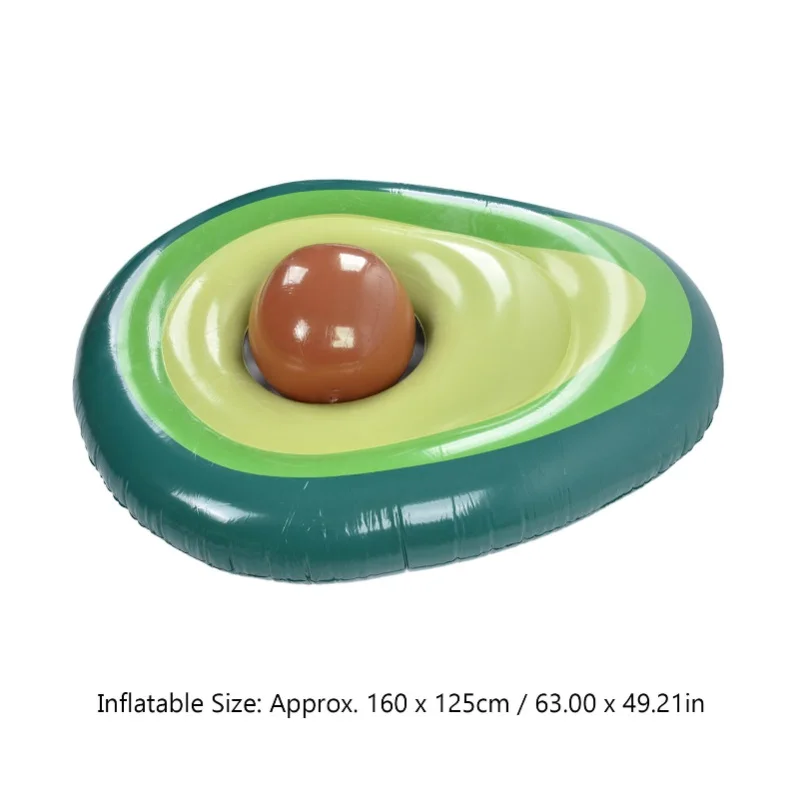 avocado-pool-float-pvc-inflatable-pools-raft-lounger-beach-floaty-party-toys-with-ball-shipped-without-gas