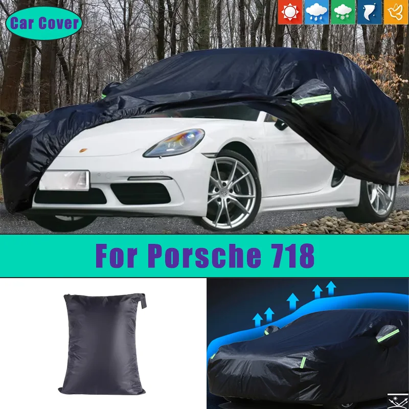 

For Porsche 718 Car Full Outer Covers Outdoor Waterproof Dustproof Sun Rain Snow Protection Exterior Car Accessories