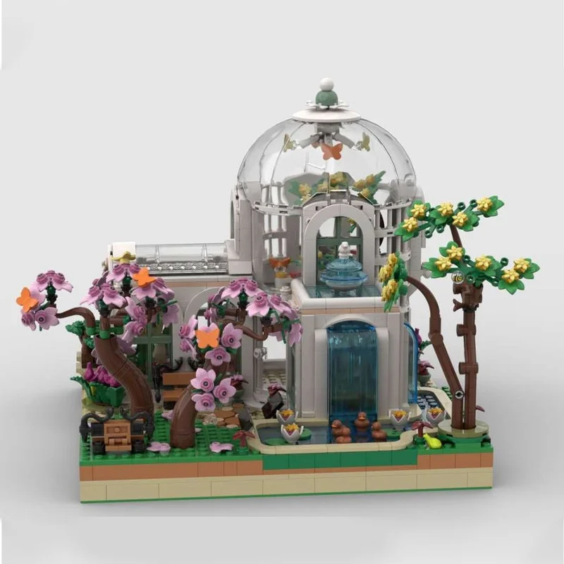 1937PCS MOC Giardino Botanico Building Blocks FAI DA TE Piante In Miniatura Fiori Paesaggio Modello Giocattolo Educativo per Bambini e Collezionisti