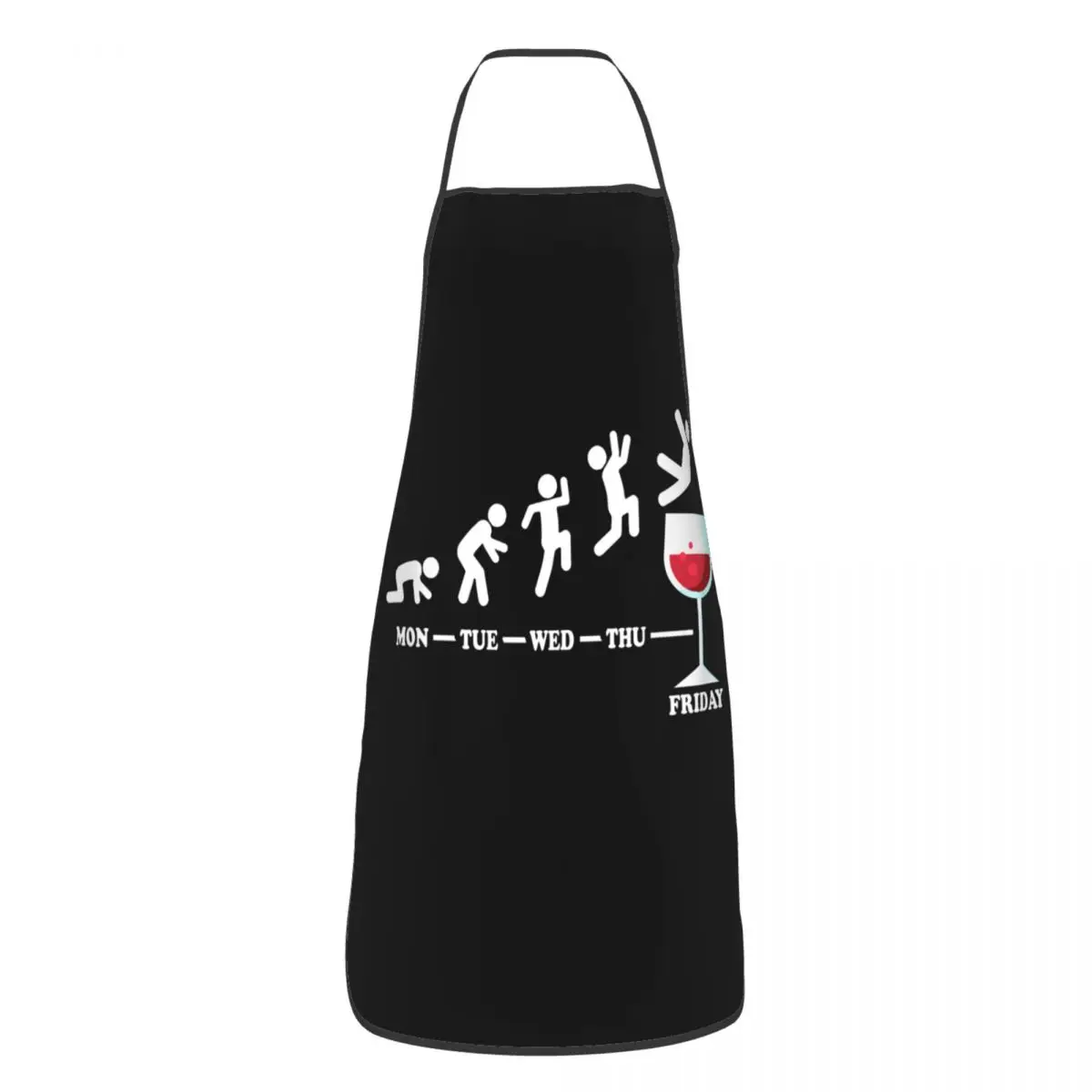 Wine Friday Weekend Apron Women Men Unisex Bib Cooking Kitchen Tablier Cuisine Chef Baking