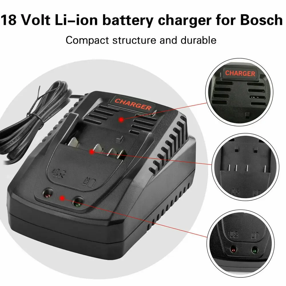 Зарядное устройство для литий-ионных аккумуляторов Bosch, 14,4 В, 18 в, 100-240 В
