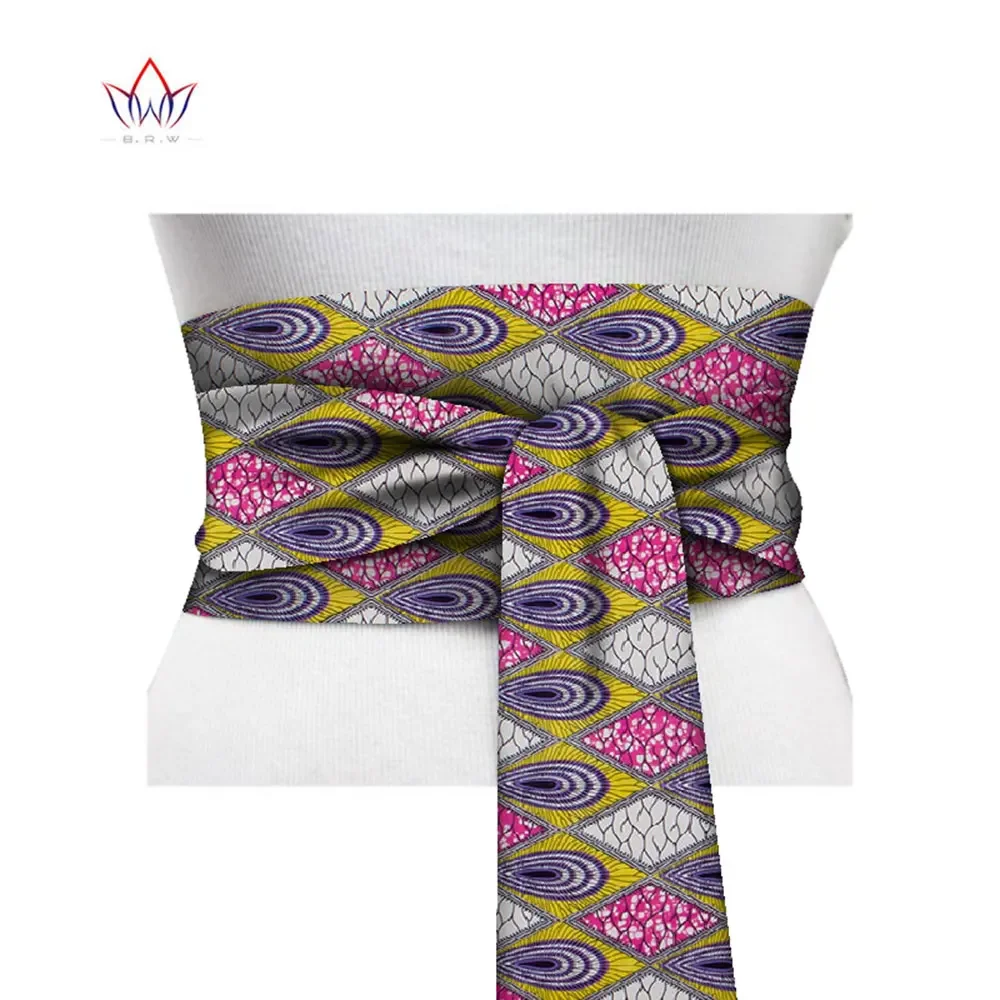 2024 African Print Obi Ankara Green Yellow Peplum Belt Button Skirts For Women Gift Handmade Statement Belt Accessory WYb265