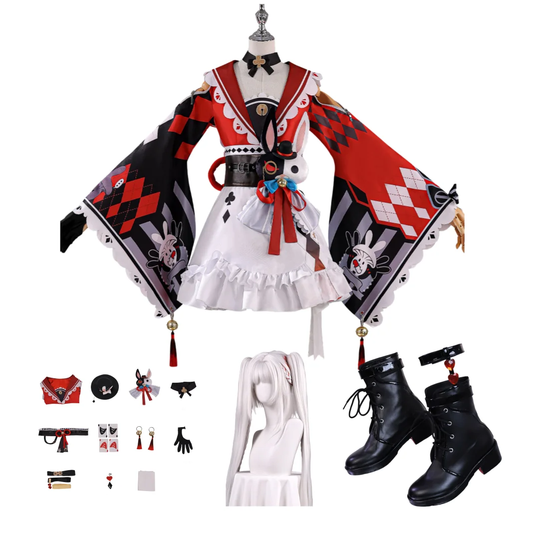 

Honkai Star Rail Sparkle Cosplay Costume Wig Shoes Set