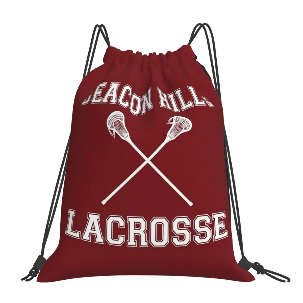 Beacon Hills Lacrosse Backpacks Portable Drawstring Bags Drawstring Bundle Pocket Sports Bag BookBag For Man Woman Students