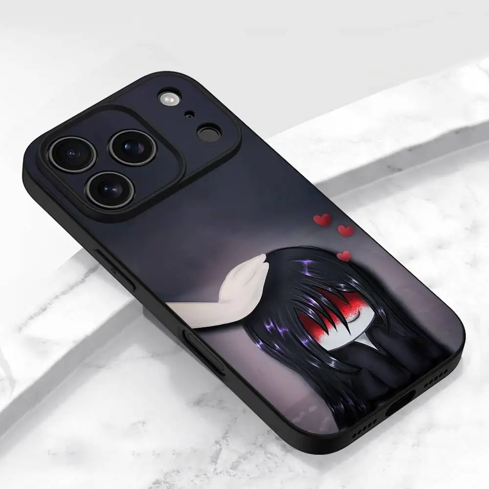 Чехол для телефона H-Homicipher Mr Crawling для iPhone 17,16,15,14,13,12,11,Pro,Max,Plus,E,Air,Mini Защитный черный чехол