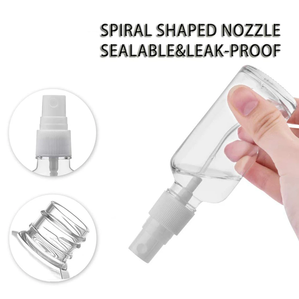 ABKR-100PCS 60 Ml Transparent Plastic Perfume Atomizer Small Mini Empty Spray Refillable Bottle