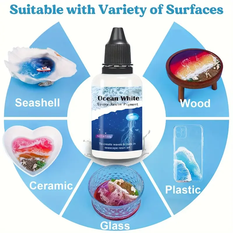 White Paste Epoxy Resin Dyes, Resin Pigment Paste, UV Resin Concentrated Colorant For Resin Dye, Jewelry Making, Paint, DIY Art