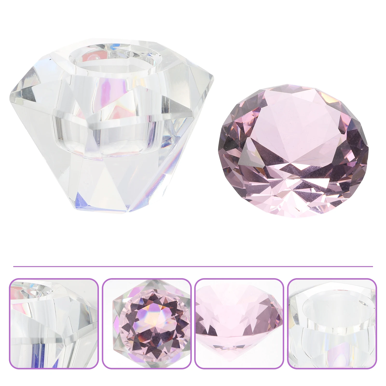 1Pcs Nail art Kristall Unregelmäßige Tasse Robuste Acryl Flüssigkeit Pulver Mischen Maniküre Salon Nagel Glas Behälter Wesentliches Zubehör