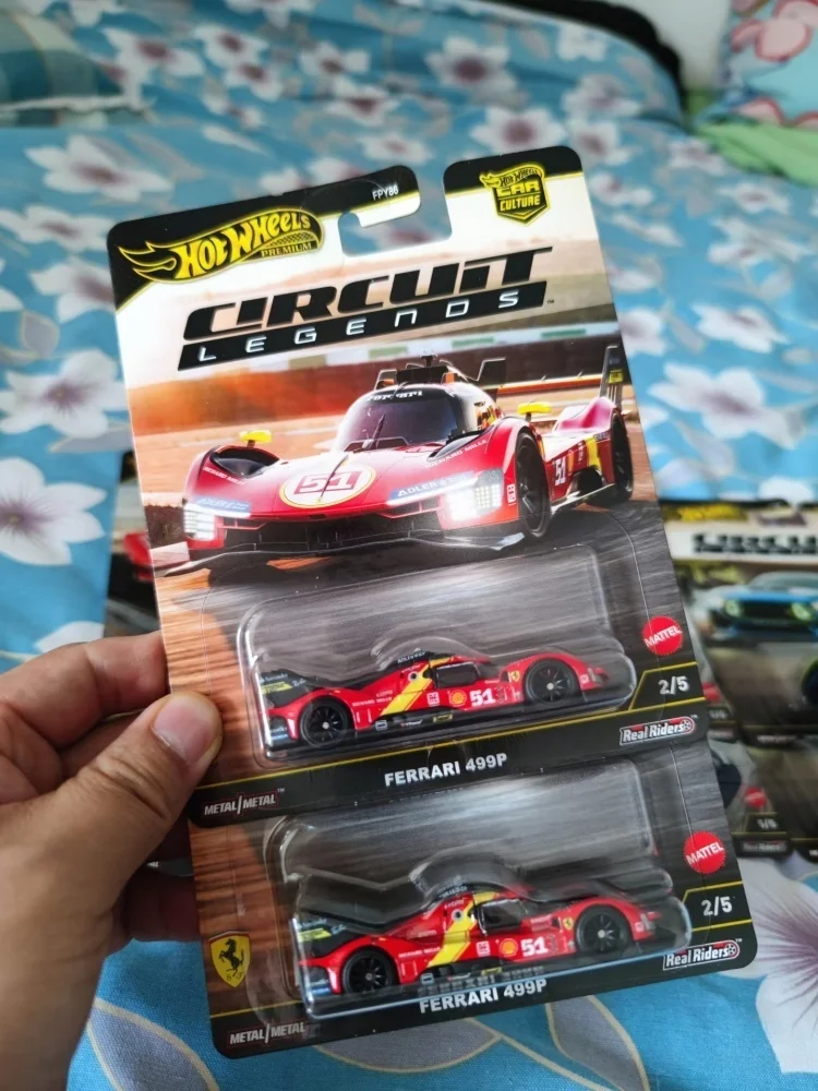 سلسلة ثقافة السيارة الأصلية ذات العجلات الساخنة فيراري بورش موستانج سوبارو 2025 K حافظة (مزيج 5) Circuit Legends Premium 1:64 Die-Cast #6