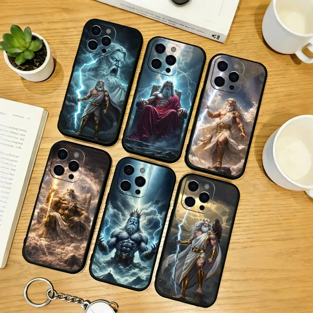 

Zeus Phone Case Silicone Soft For IPhone 17 16 15 14 13 12 11 X XR Plus Pro Max Plus