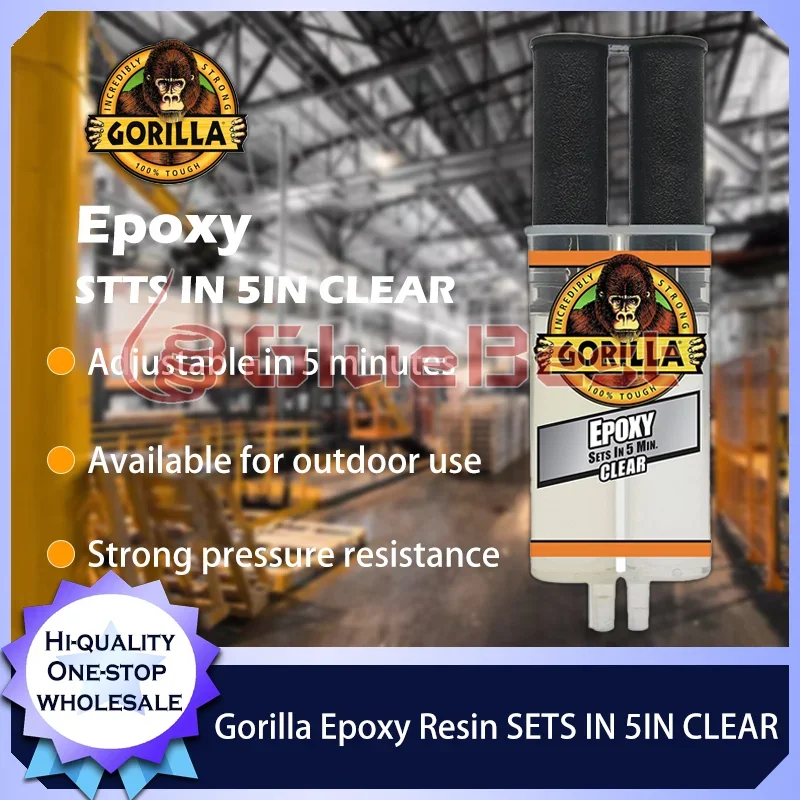عامل علاج واضح من غوريلا ، راتنج الإيبوكسي STTS في 5 في ، البلاستيك ، المعدن ، الخشب ، رغوة الزجاج ، المنتج الأصلي