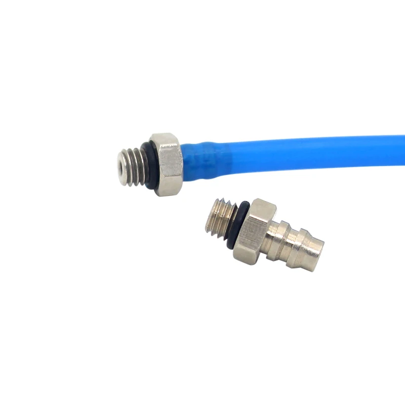 10PCS M Series Miniature Fittings M-5AU-4 M-5ALU-4 Male Barb Pneumatic Pipe Air Hose Quick Fitting Mini Connector M3 M4 M5 M6