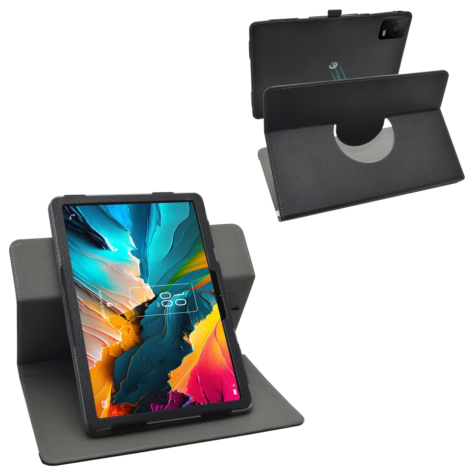 

360 Degree Rotary Rotating PU Leather Cover , Rotary Rotating Case for TCL NXTPAPER 11 9466X4 11 inch Tablet