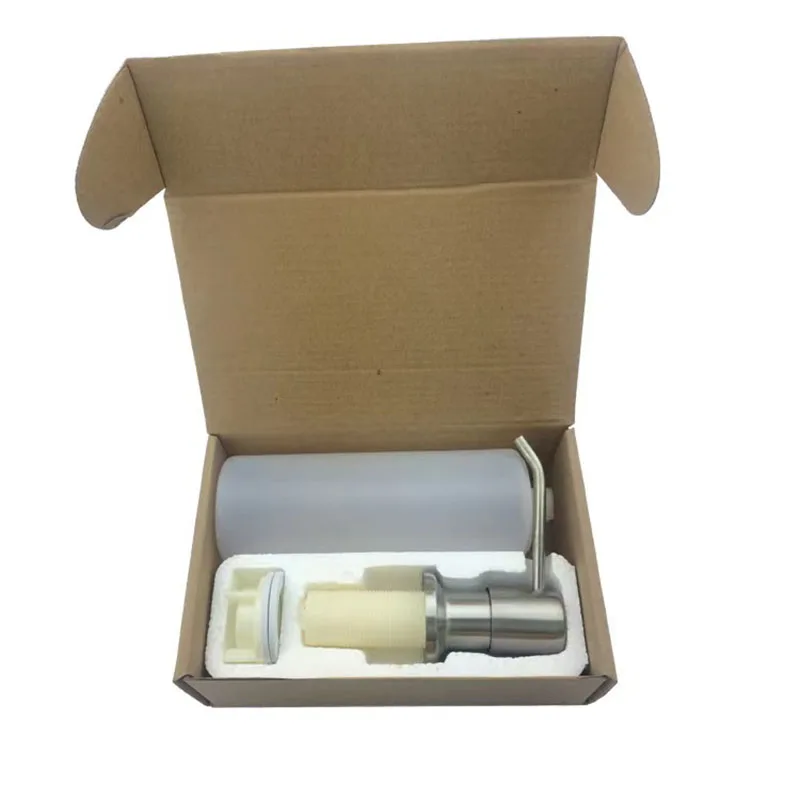 Kitchen Sink Counter Top Soap Dispensor 304 Stainless Steel From The Top Built In Head Hand Press Soap Dispenser Bottle 300ml