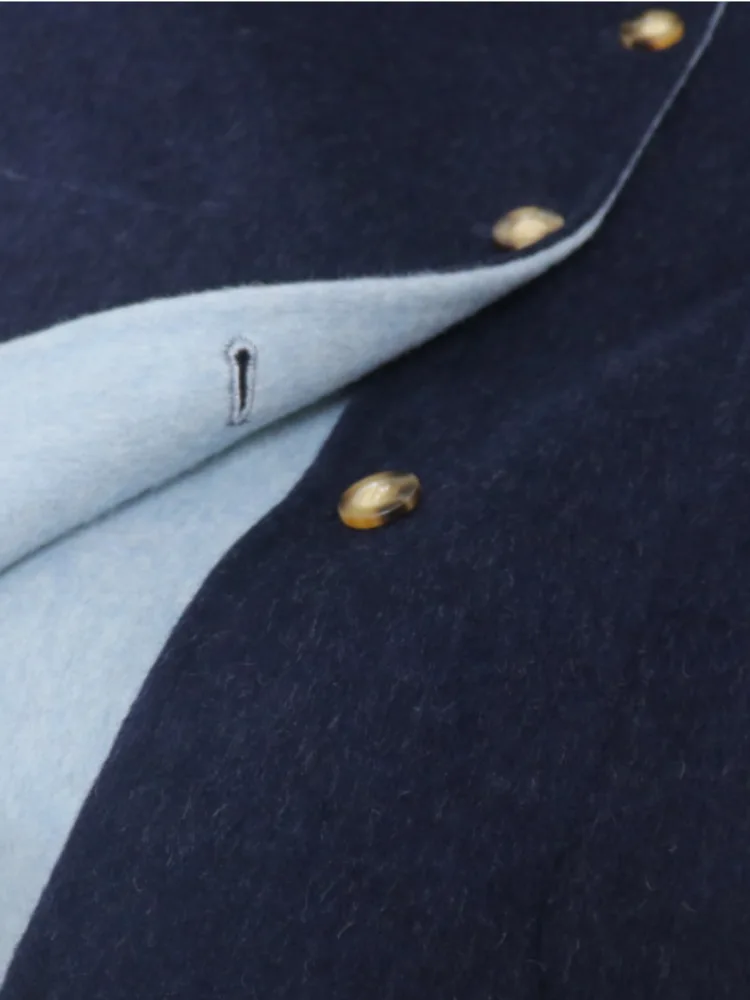 ZMEENNA manteau à capuche en mélange de laine pour femme avec poches avant boutonnées surdimensionné à manches longues vêtements d'extérieur chauds d'hiver ZM3886