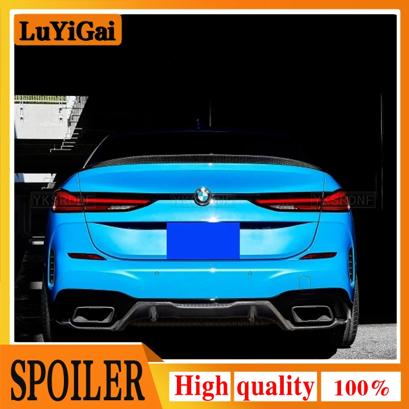 P Style For BMW 2 Series 4-door F44 Spoiler ABS Car Tail Wing Decoration 2020-2021 Gloosy Black Rear Trunk Lip Spoiler