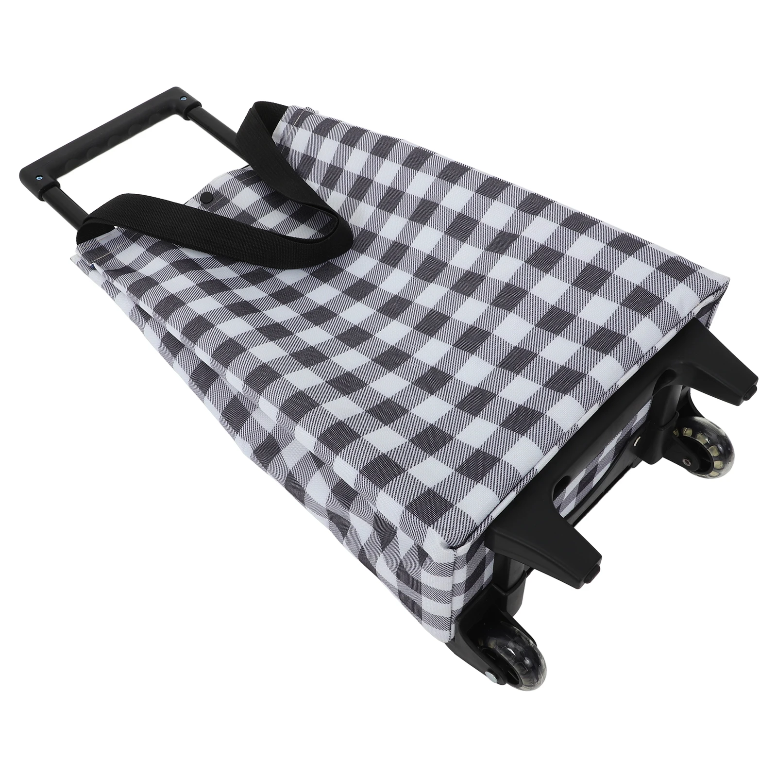 

Collapsible Grocery Cart Lightweight Rolling Tote Bag Foldable Portable Shopping Bag Reusable Grocery Cart for Daily Shopping