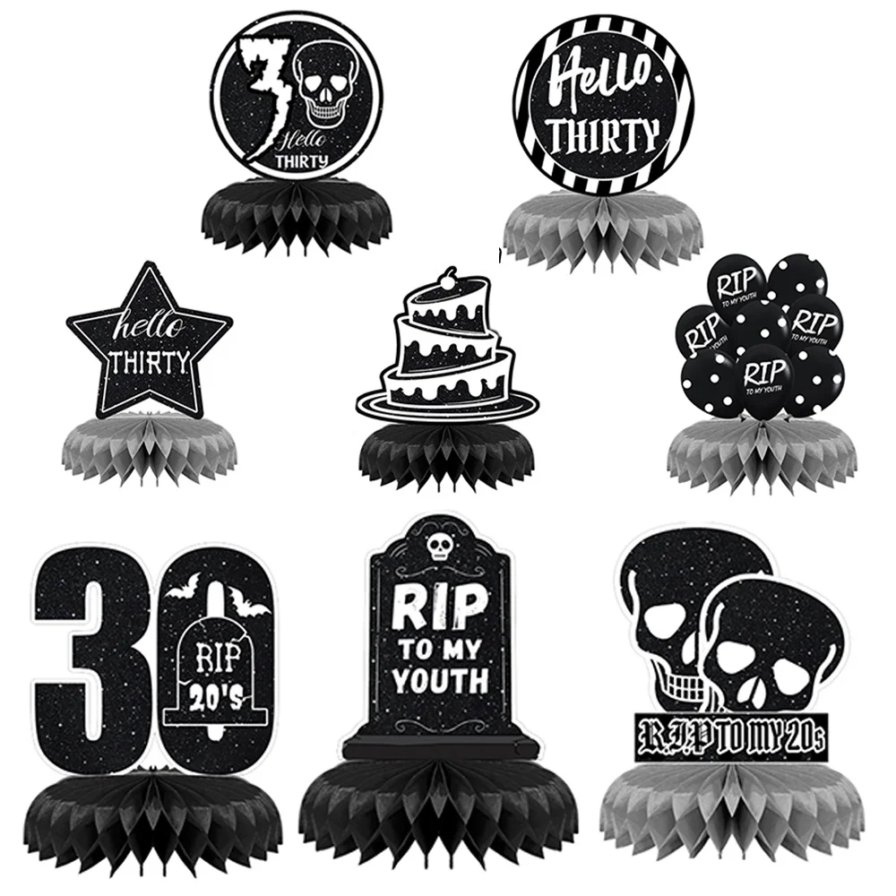 Rip 20s Honeycomb Centerpieces My Youth 30 Party Decorations Thirty Birthday Table Party Supplies Honeycomb Photo Booth Props