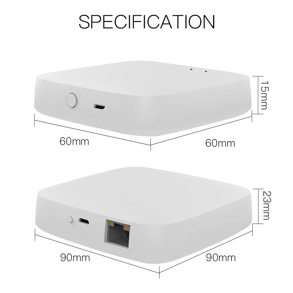 Imagem -06 - Tuya Zigbee Inteligente Hub Gateway Casa Inteligente Ponte Vida Inteligente App Controle Remoto sem Fio Funciona com Alexa Casa do Google