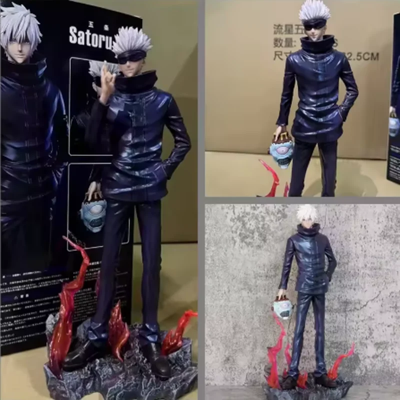 Hot Jujutsu Kaisen Anime Figure Satoru Gojo Figura 2 Teste 2 Bracci Action Figurine Statua Collezione Ornamento Modello Regali