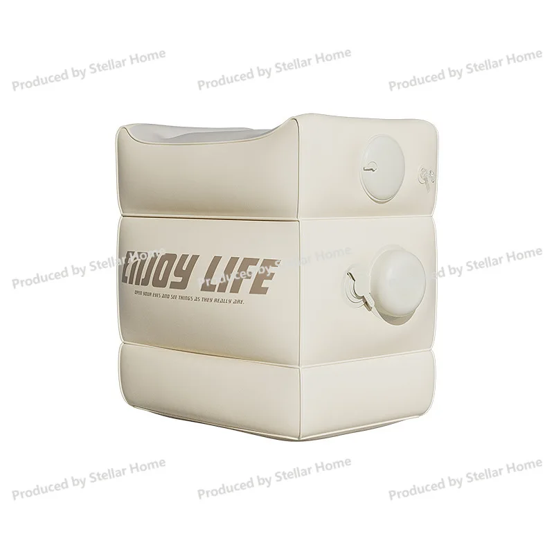 Portable Pvc Inflatable Footrest - Your Go-to Travel Companion for Home and On-the-go! Perfect for Airplanes, Trains, and More