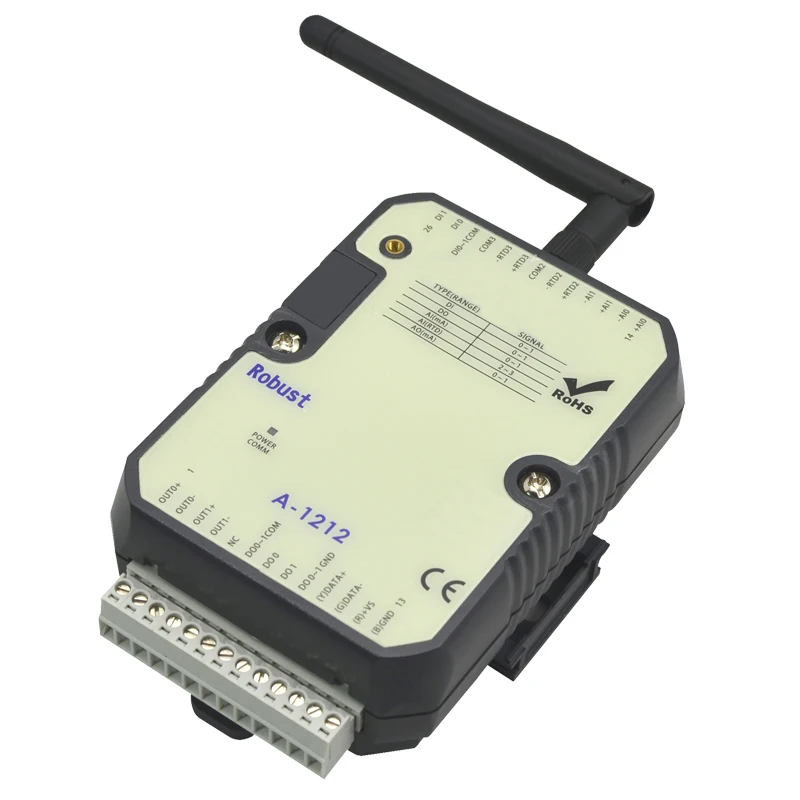 Module d'e/s à distance Wi-Fi 4AI 2DI 2AO 2DO avec protocole Modbus RTU (A-1212)