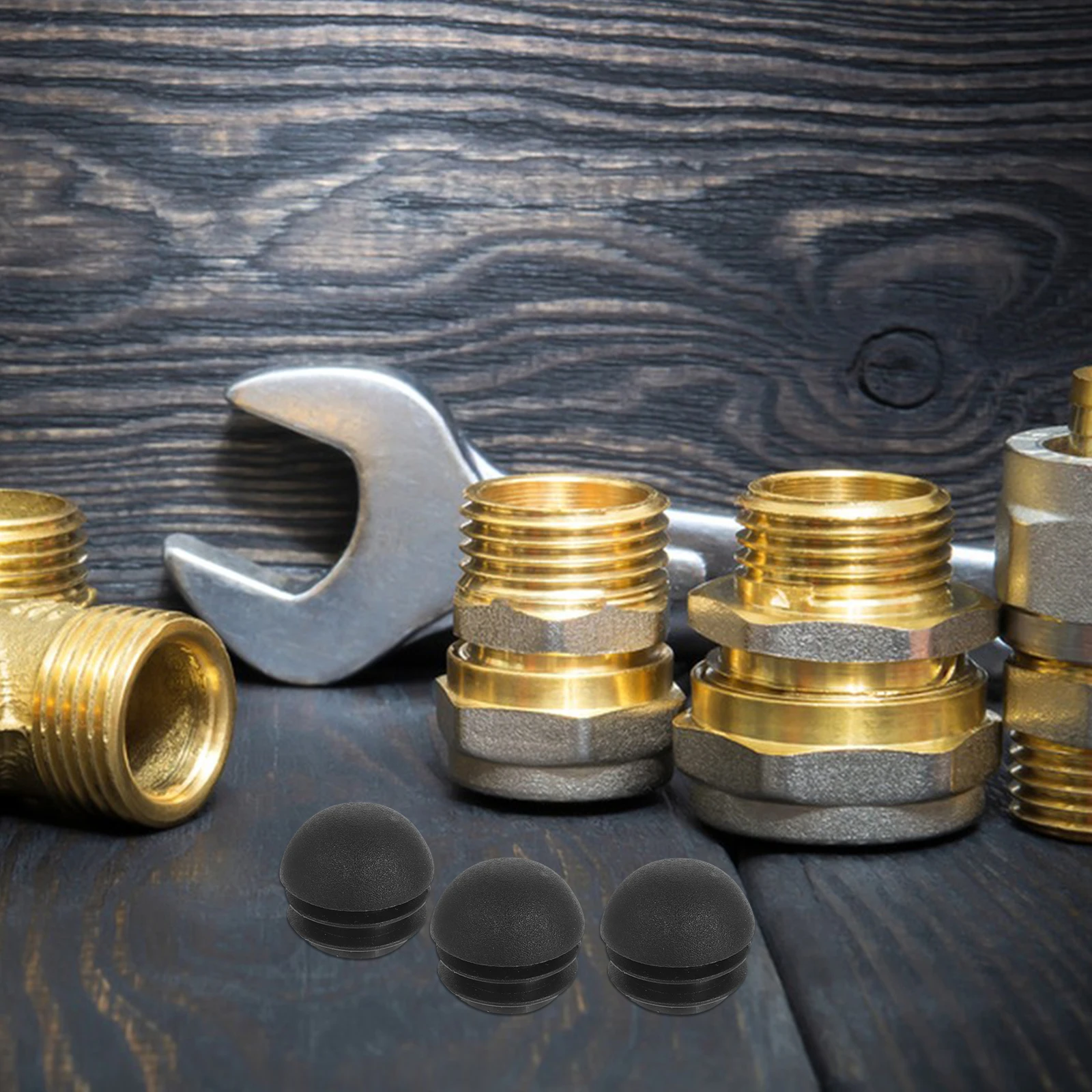 

30 Pcs Round End Caps PP Material Furniture Legs Glide Chair Tube Protector Plastic Hole Plugs Metal Tubing Insert