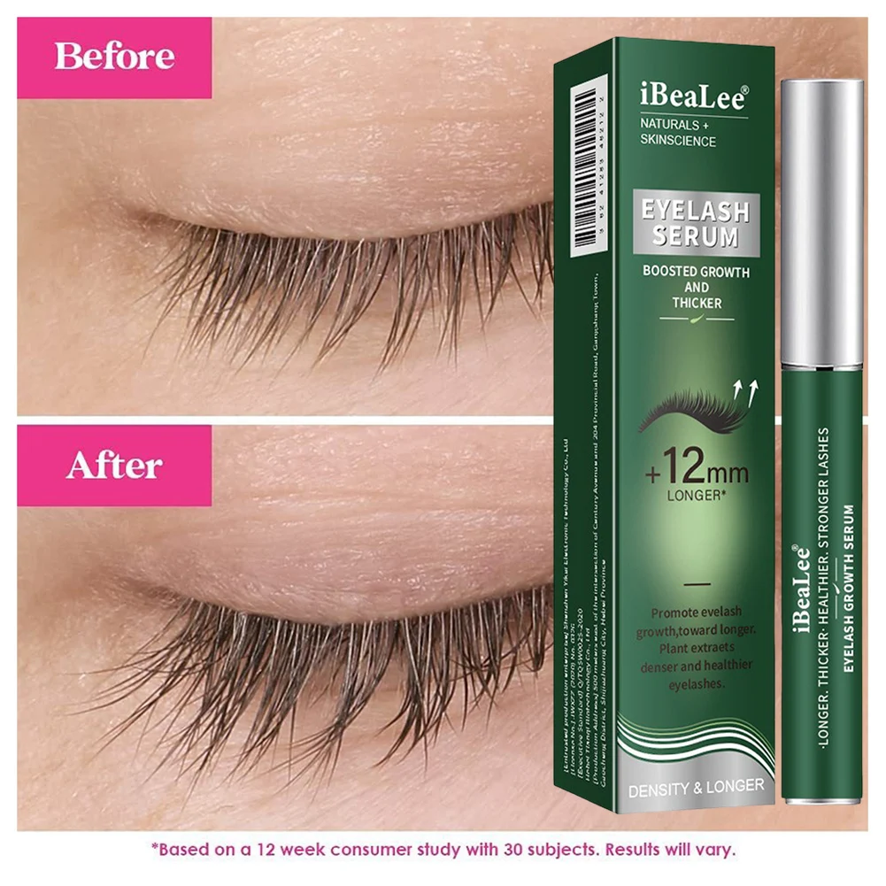 Wimpernwachstumsserum, Anti-Shedding-Sparse, zum Wachsen dicker langer Wimpern, Wimpern-Nährstoffflüssigkeit, Wimpernzubehör, für dicke Wimpern