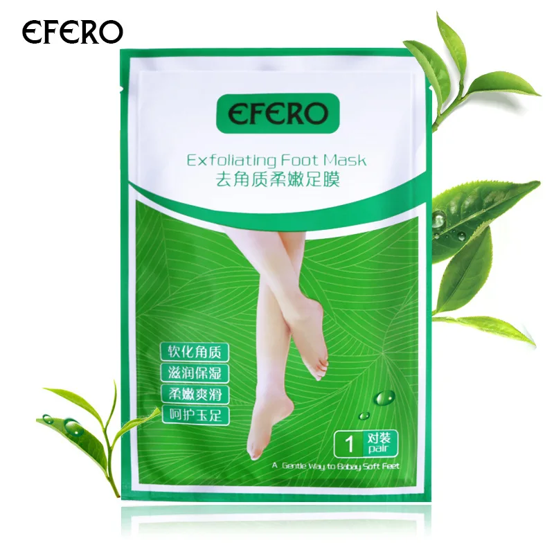 1Pair Exfoliating Foot Mask Foot SPA Pedicure Socks Removing Dead Skin Whitening Heels Feet Peeling Anti Cracked Foot Skin Care