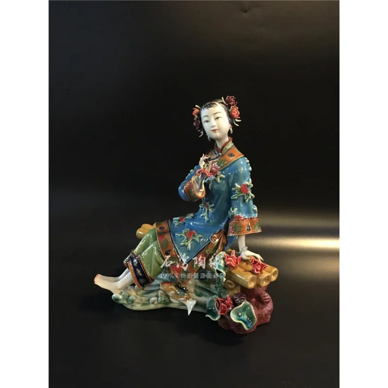

Lady ornaments, figure sculpture, Chinese style - decoration, calligraphy ornaments in the living room, Lady - flowing water-