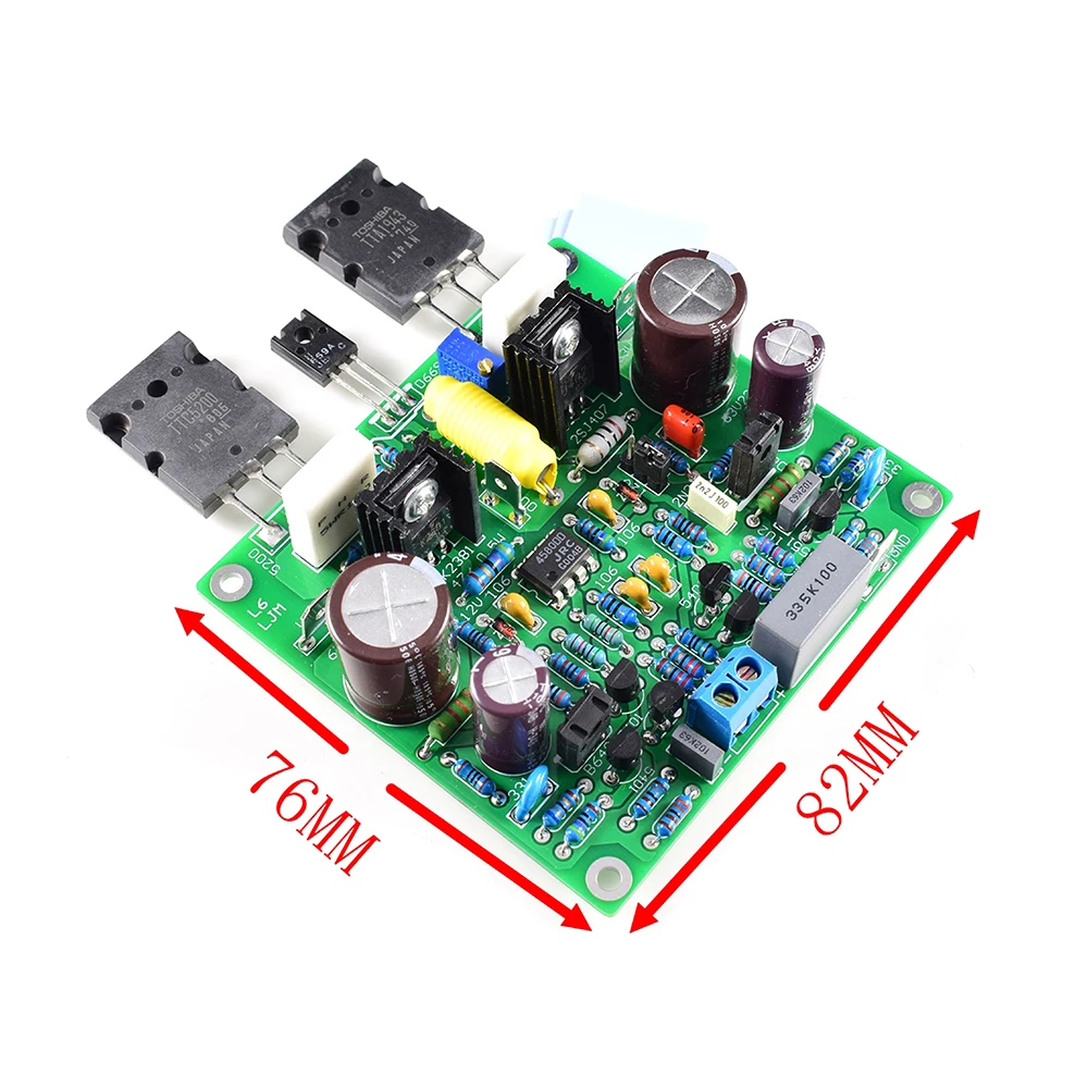 Ljm 2 peças accuphase e210 dc 25v-55v F8-005 150w 8ohm placa amplificadora de potência modificada placa finalizada