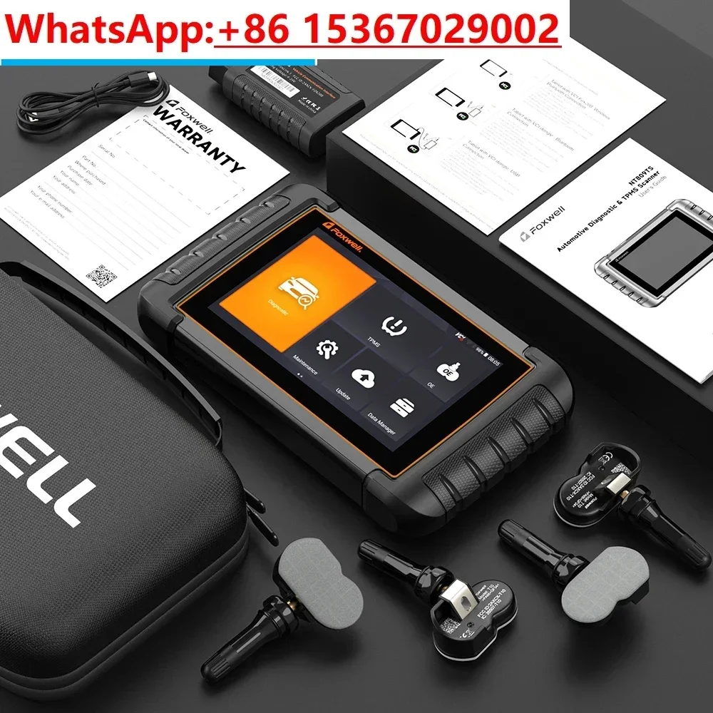 Foxwell NT809TS OBD2 BluetoothAutomotive Scanner TPMS Programmring Bi-Directional Test All System 30+ Reset Car Diagnostic Tools