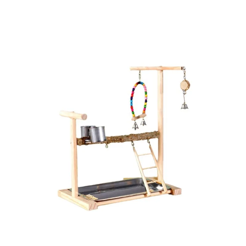 

Parrot Perch Stand Pet Supplies Bird Toy Pepper Wood Sanded Perch Bar Budgie Finch Cage Accessory Fun Interactive Toy