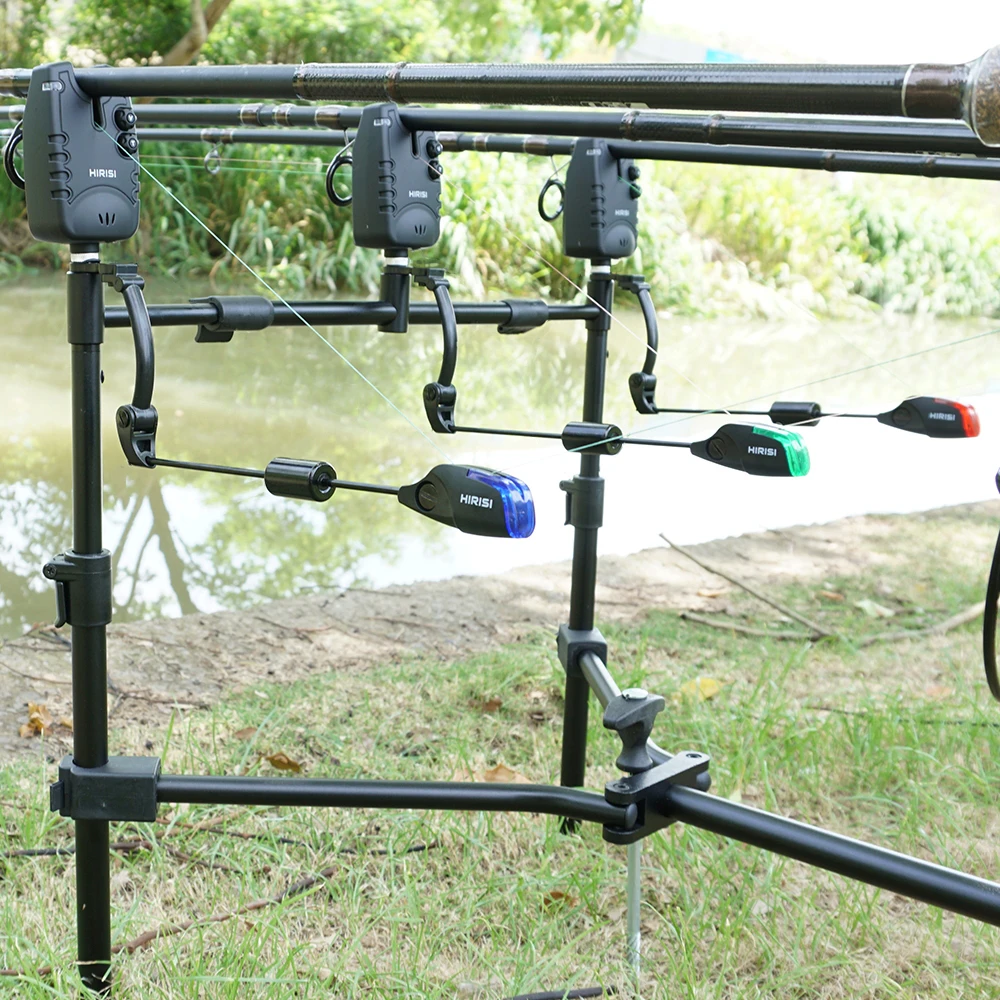 Hirisi B2013 Wireless LED Light Carp Fishing Alarm Swingers Base Seat for Fishing Alarms Bite Indicator Fishing Accessories view 5