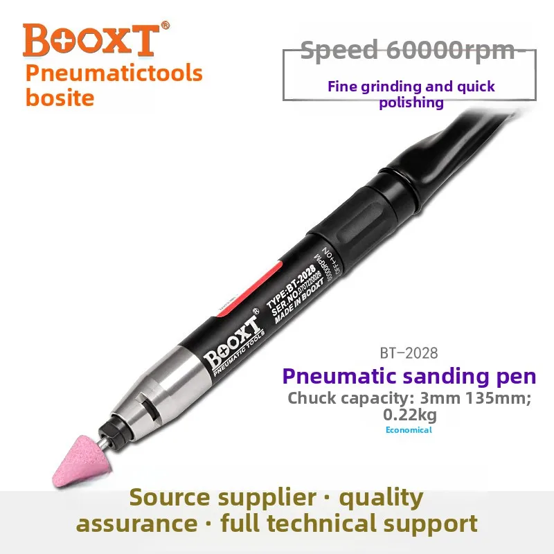 Taiwan Booxt Pneumatic Grinding Pen for Deburring, High-Speed Powerful Pneumatic Engraving Pen Bt-2028