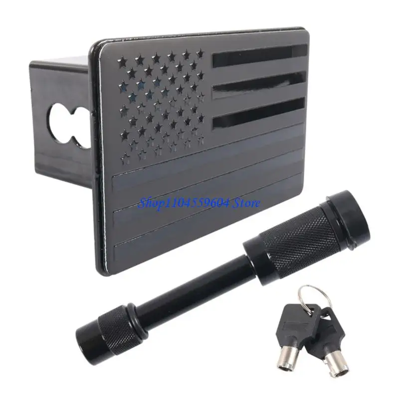 

12QM Universal 2 Inch Trailer Hitch Cover Set Noise Reduction Foam Pads Theft Resistant