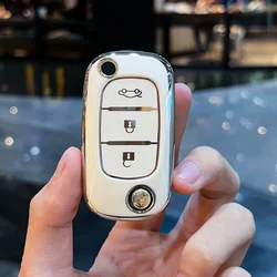 Car Key Case Cover for Smart Fortwo 453 Forfour 2015 2016 2017 for Renault 2016 Megane 3 Fluence LADA Priora Kalina Granta Xray