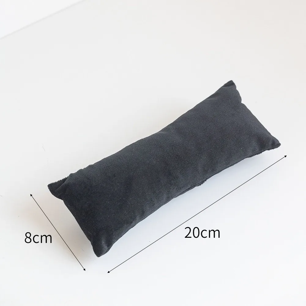

Velvet/leather Jewelry Pillow Stand Small Pillow Prop Watch Bracelet Bangle Cushion Holder Gifts Display Organizer Pillow