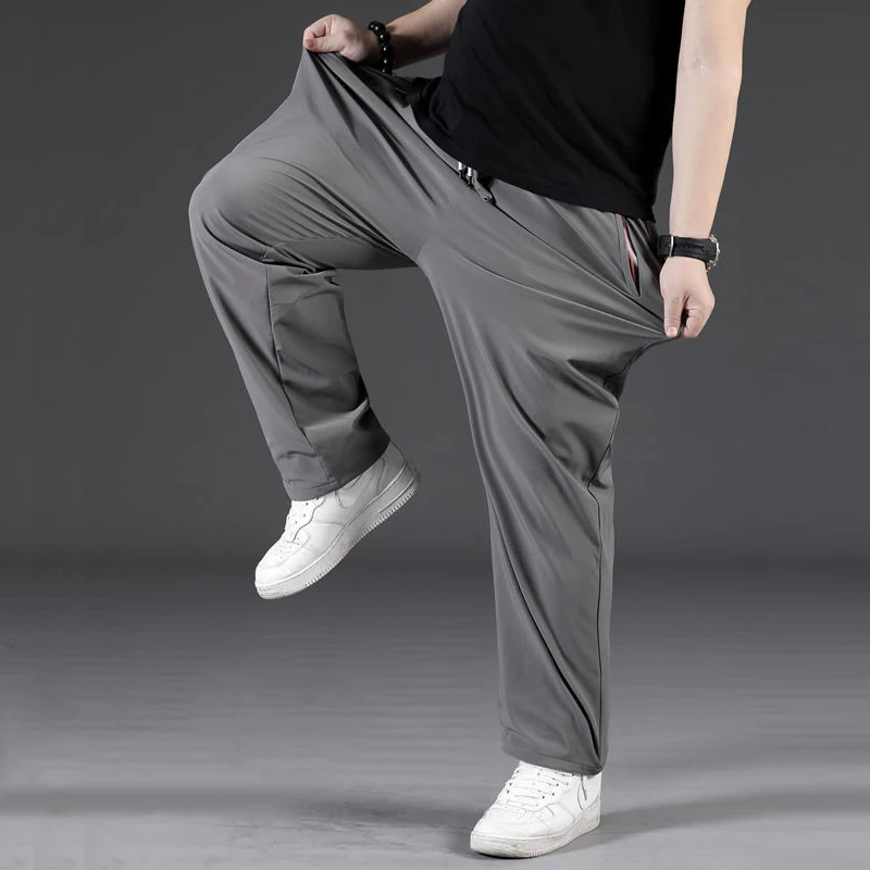 7XL 8XL Plus Size Pants Men Baggy Pants Fashion Casual Elastic Waist Trousers Male Sweatpants Big Size 8XL Pants Male