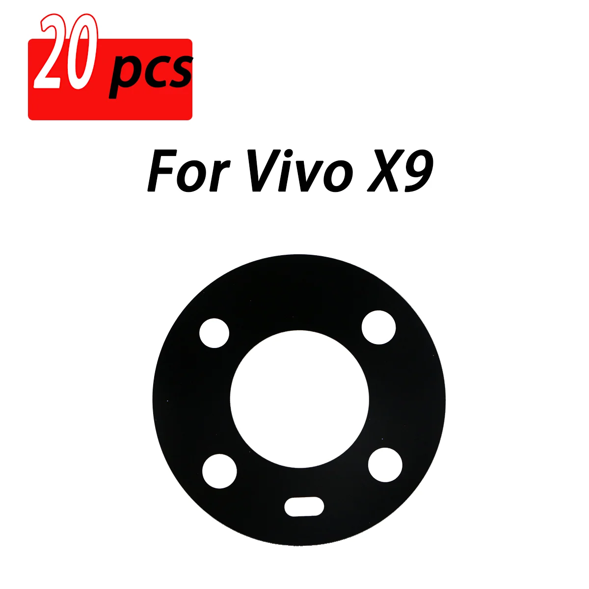 

20 pcs Glass Camera Lens Protector Tempered Glass Lens Cover with Sticker for Vi X9